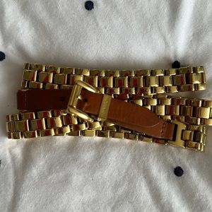 Gold Micheal Kors wrap bracelet